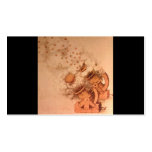Drawings of Cannons by Leonardo Da Vinci business cards