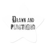 Drawn and Plastered Star Stickers