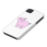 Drawn Cartoon Cute Little Pig Pink, White, Black iPhone 4 Case-Mate Case