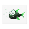 Drawn Fish Underwater Friend Comic Colours postcards