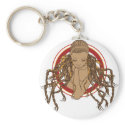 Dreadlock Girl keychains