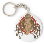 Dreadlock Girl keychains