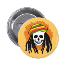 Dreadlock skull buttons