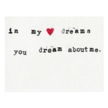 dream about me postcards