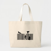 Dream Bar Code Tote Bags