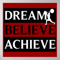 Dream Believe Achieve Weightlifting Poster