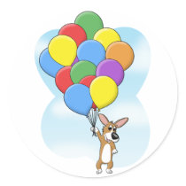 Dream Big Corgi Stickers