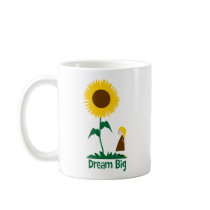 Dream Big Sunflower Girl Mug