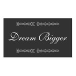 Dream Bigger Gift Card business cards