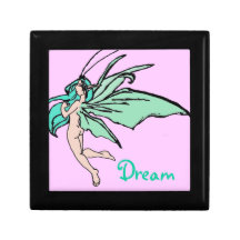 Dream blue fairy keepsake box