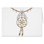 Dream Catcher Necklace Greeting Cards