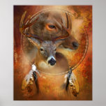 Dream Catcher Series - Autumn Deer Art Poster posters