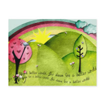 dream for a better wor post cards