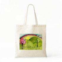 Dream for a better world tote bags