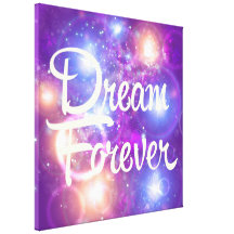 Dream Forever Purple Space Canvas Prints