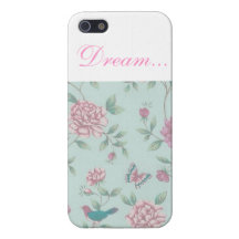 Dream iPhone case with floral pink pattern on it iPhone 5 Cases
