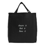 Dream it project bag embroidered bags