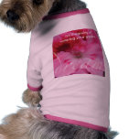 Dream Pink Geranium Flower Pet Clothing pet clothing