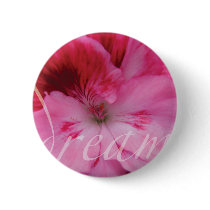 Dream Pink Geranium Flower Pin / Brooch