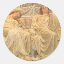 Dreamers by Albert Joseph Moore Round Sticker