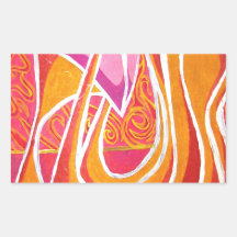 dreaming landscape rectangle sticker