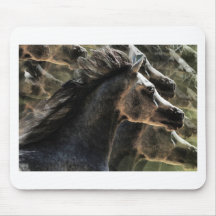 Dreaming of horses mousepad