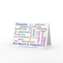 Dreams Are Meant to Happen (bright) Greeting Card
