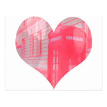 Dreamy Pink Telephone Box Postcards