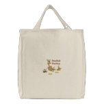 Dreidel Bees embroidered bags