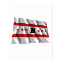 Drenthe Waving Flag Postcard