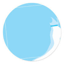 Dress: Bonny pregnant lady marriage in blue Round Stickers