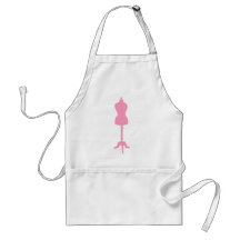 Dress Form Silhouette II - Pink Aprons