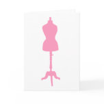 Dress Form Silhouette II - Pink cards