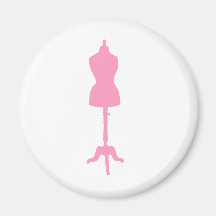 Dress Form Silhouette II - Pink Magnet