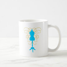 Dress Form with Swirls - Design Goddess Coffee Mug