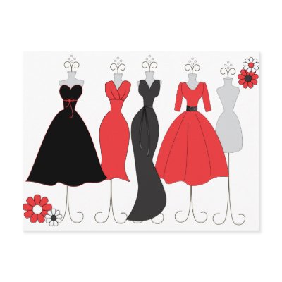 Dress Shop-Daisy Theme Post Cards by trennea