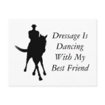 Dressage Dancing With Best Friend Horse Postcard