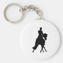 Dressage Half Pass Key Chain