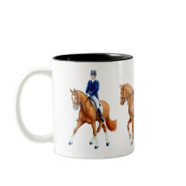 Dressage Half Pass Two Tone Mug