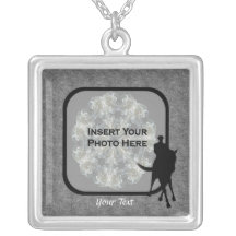 Dressage Horse Photo Template Personalised Necklac Personalized Necklace