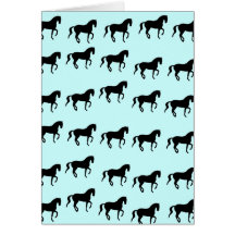 Dressage Horses Piaffe Pattern Card