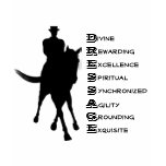 Dressage Is Horse Silhouette Cotton T Shirt