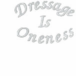 Dressage Is Oneness Embroidered Ladies T Shirt embroidered shirts