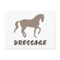 Dressage (piaffe horse & text) postcards
