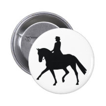 Dressage Rider Pinback Buttons
