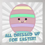 dressed for easter egg print