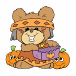 dressed for halloween indian costume teddy bear de photo sculptures