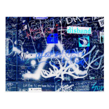 Dressing Room Graffiti Postcard