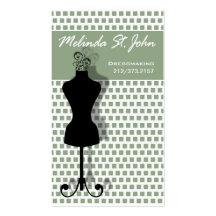 Dressmaker Mannequin Sewing Fashion Designer Business Card