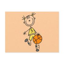 Dribbling Girl Basketball Tshirts and Gifts